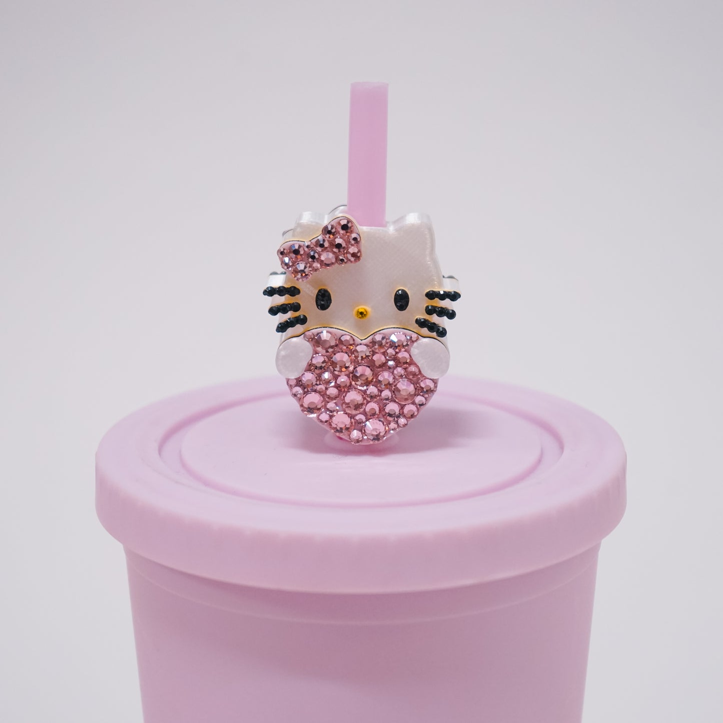 Heart HK Straw Charm