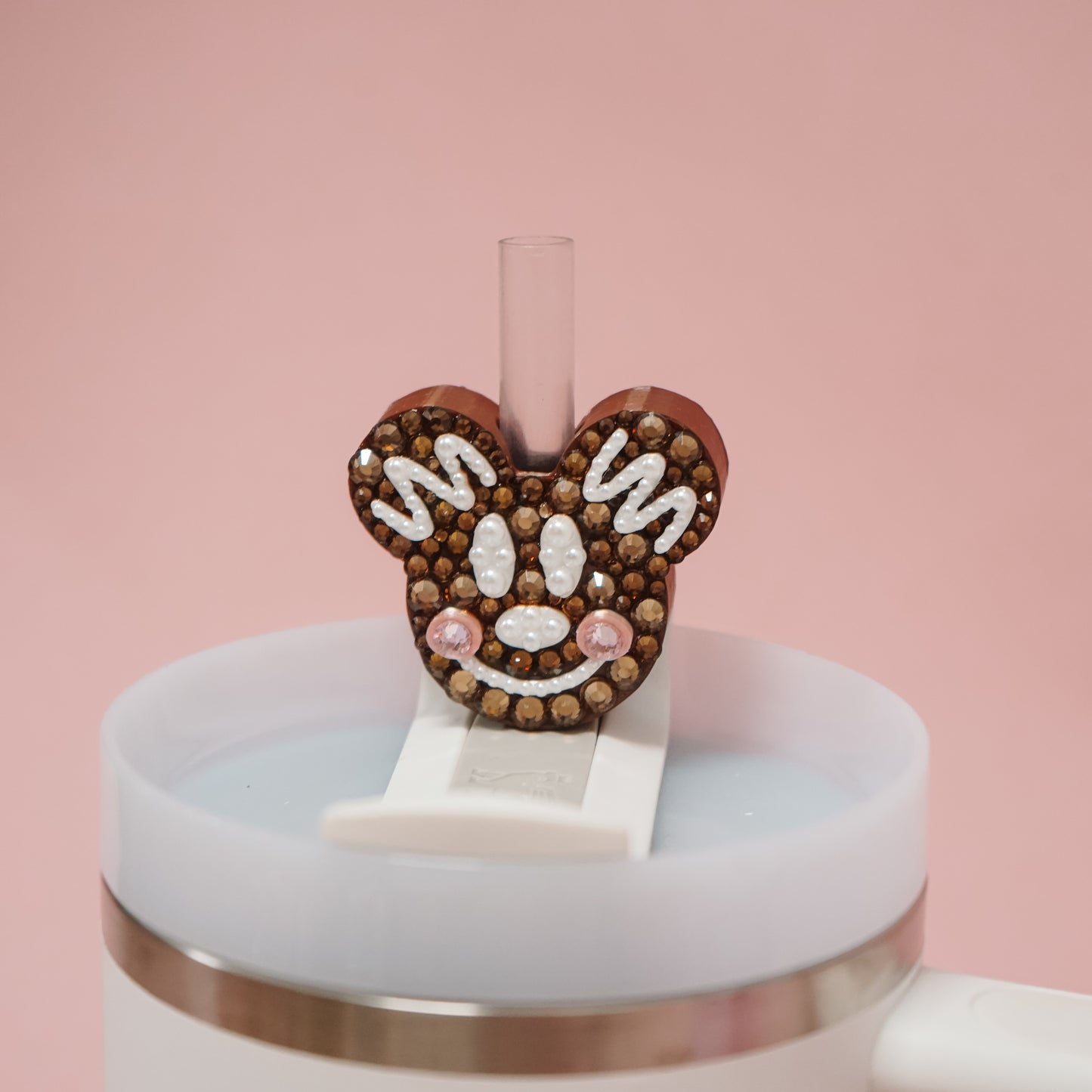 Ears Gingerbread Straw Charm