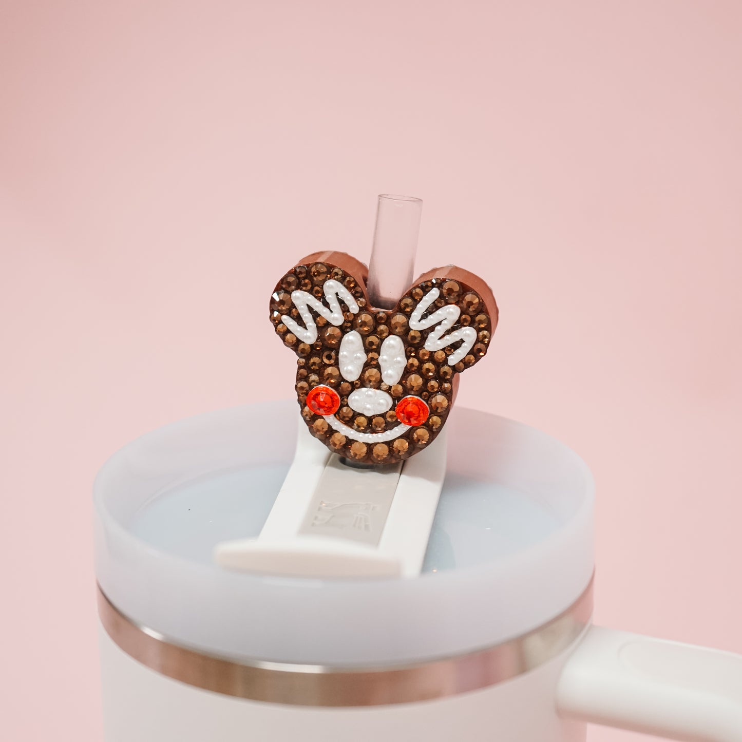 Ears Gingerbread Straw Charm