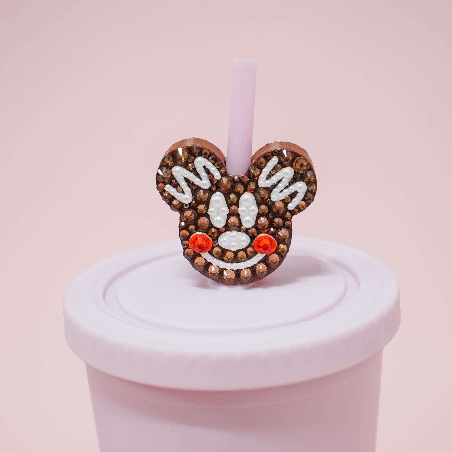 Ears Gingerbread Straw Charm