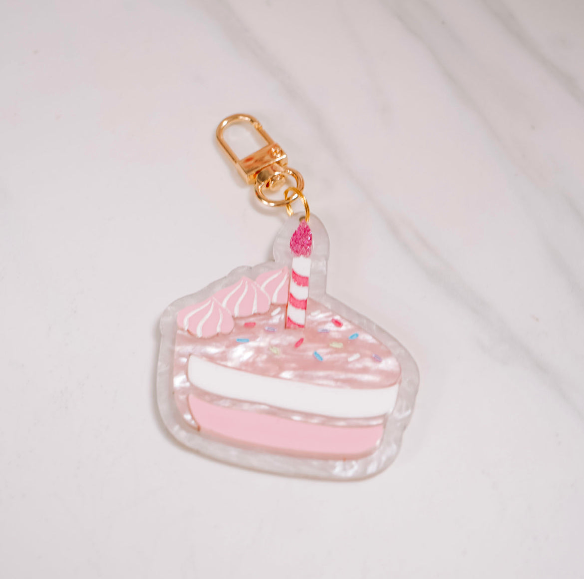 Birthday Cake Bag Charm