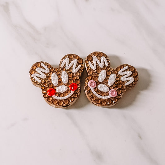 Ears Gingerbread Straw Charm