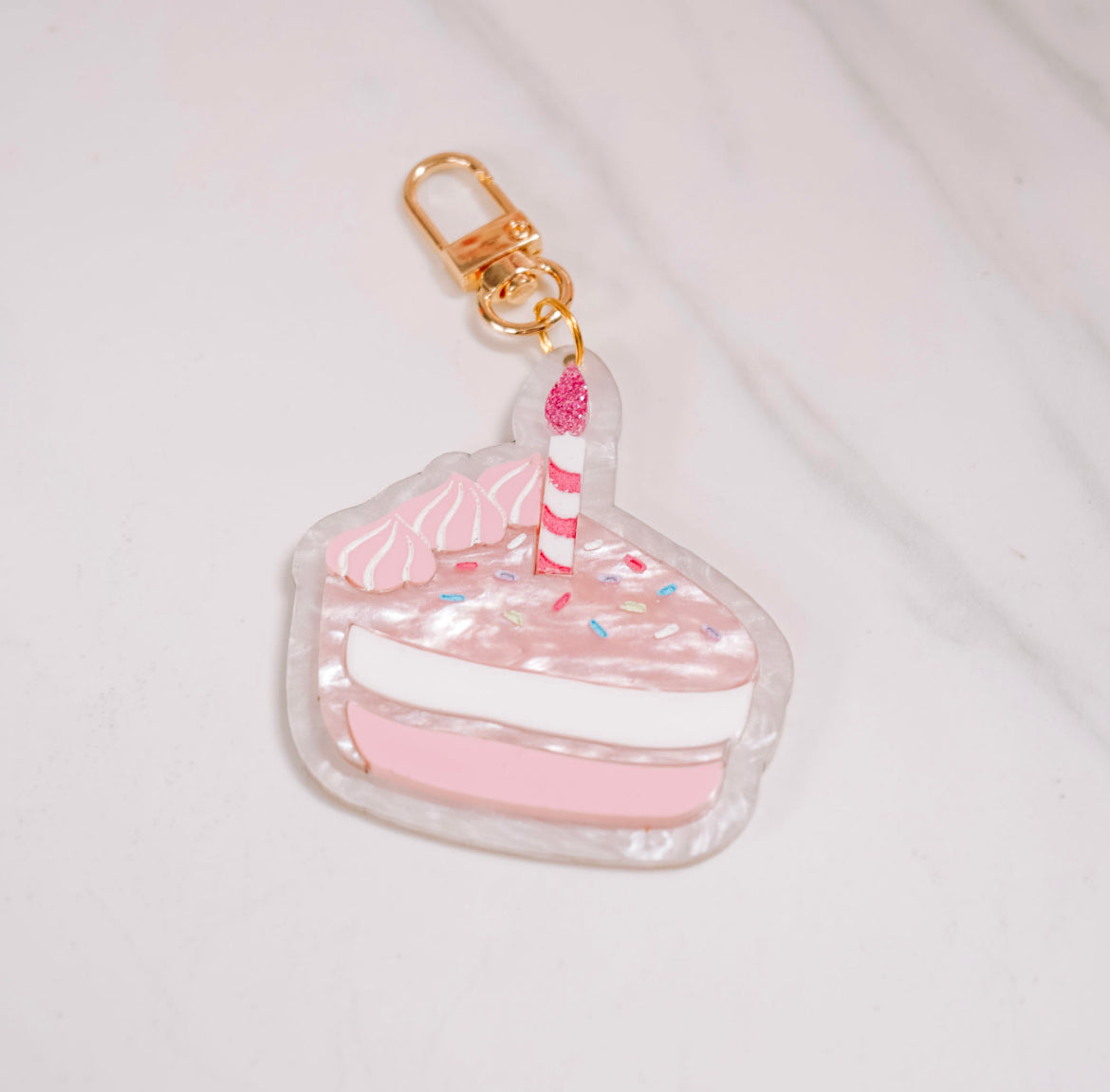 Birthday Cake Bag Charm